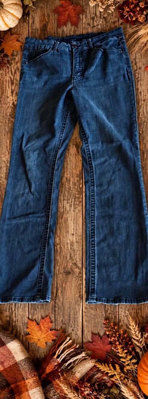 Seven7 Tummyless‎ High Rise Denim Jeans – Women's Size 14 Medium Wash Stretch